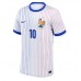 Camisa de Futebol França Kylian Mbappe #10 Equipamento Secundário Europeu 2024 Manga Curta